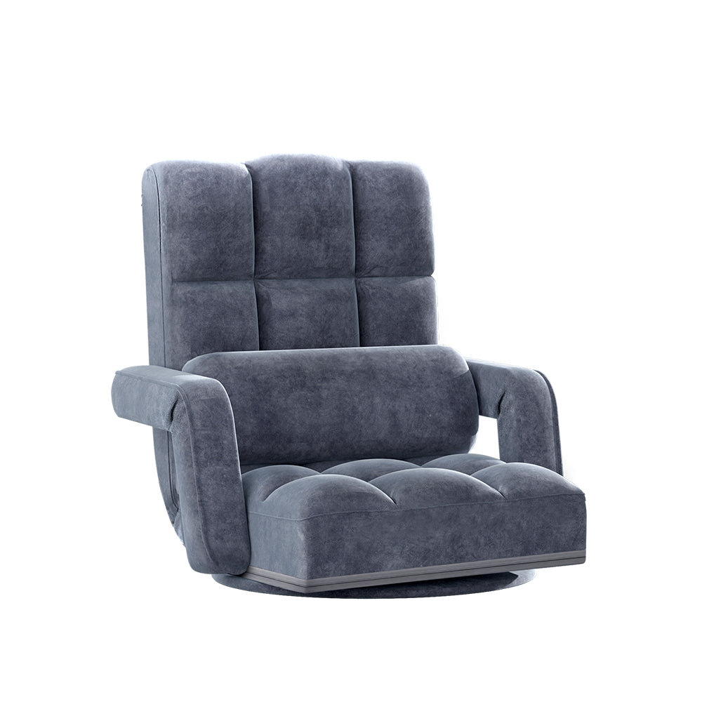 Floor Chair Lounge Sofa Swivel Charcoal