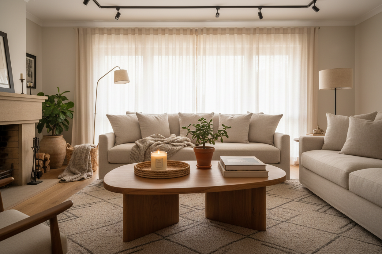 Warm & Cosy Modern Coffee Table Lifestyle
