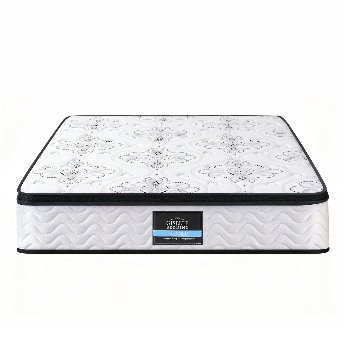 Giselle Bedding Double Mattress 30cm Pocket Spring Euro Top Medium Firm Foam