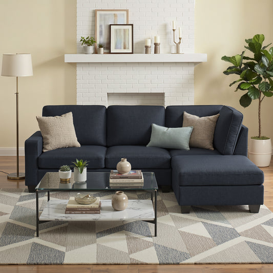 Modular Sofa Chaise Set 4-seater Dark Grey