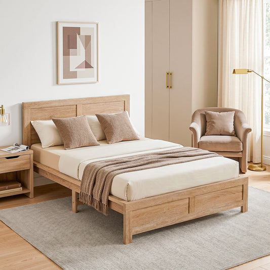 King Single Bed Frame Wooden Bed Base